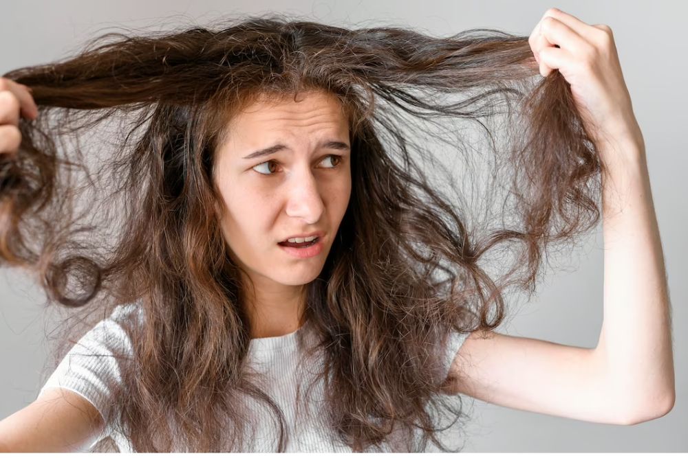 Làm sạch tóc quá mức có thể khiến tóc mất độ ẩm, dễ khô ráp và gãy rụng.